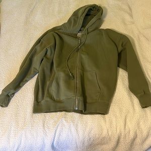 Brandy Melville christy oversized hoodie green